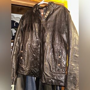 Vintage Hugo Boss Leather Jacket